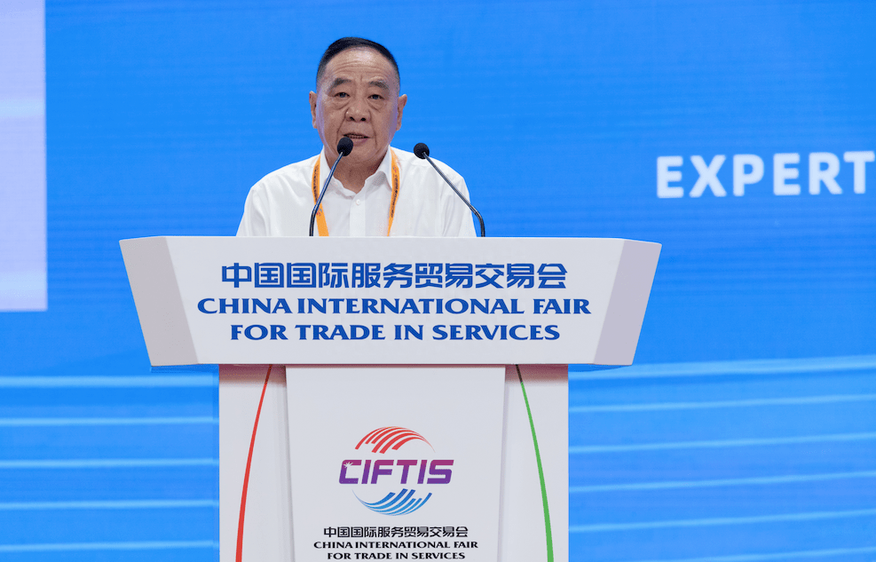 9月3日，商务部原副部长陈健出席第二届国际会展经济发展论坛