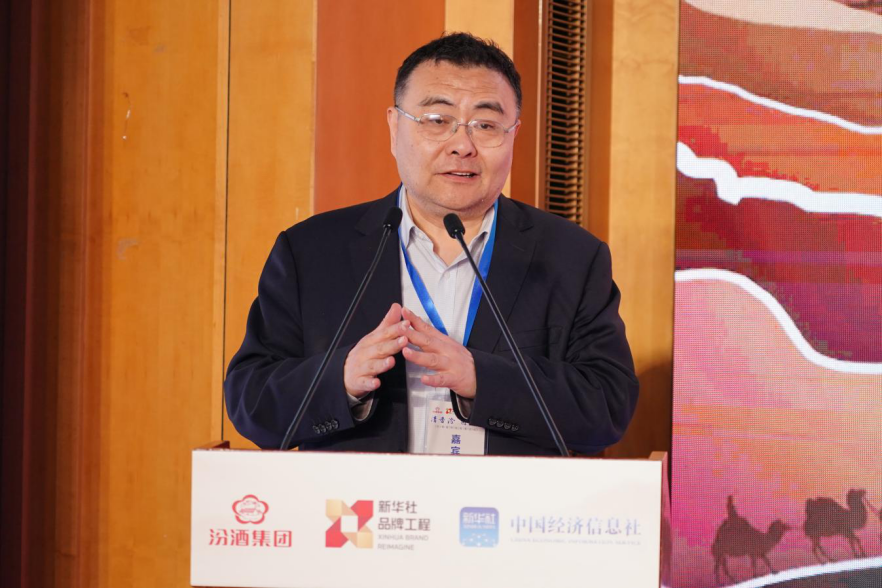 图为商务部研究院国际市场研究所副所长白明发言